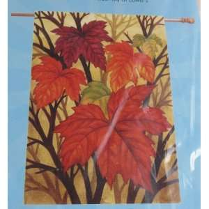  Rain or Shine Outdoor Large Porch Flag Fall Leaves 28 x 