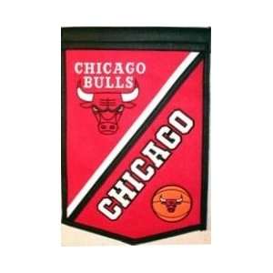  Chicago Bulls 12x18 Traditions Wool Banner Sports 