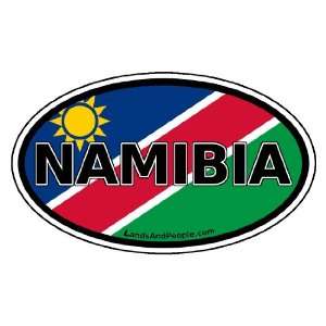  Namibia Flag Africa State Car Bumper Sticker Decal Oval 