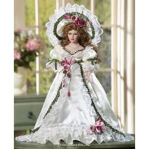    Ribbons and Roses Collectible Porcelain Doll 