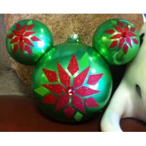  Disney Mickey Mouse Ears Poinsettia Ornament: Everything 