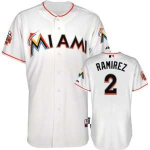  Hanley Ramirez Jersey Miami Marlins #2 Home White 