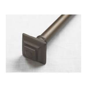  Rounded Square Cap 1 Iron Drapery Rod up to 24 x 99 