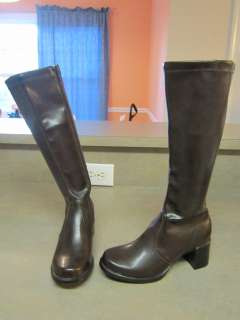 FABULAIRE Womens Boots Size 5 BROWN Knee High HEELS NEW  