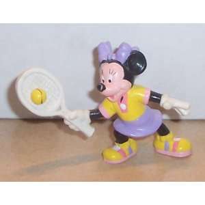  Disney MINNIE MOUSE pvc figure #7 Play tennis by applause 