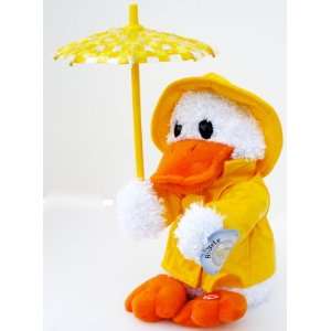  11 Animated Duck In Yellow Rain Gear   Raindrops Keep Falling 