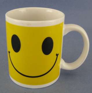 Bright Yellow Happy Smiley Face Coffee Mug Cup Smile  