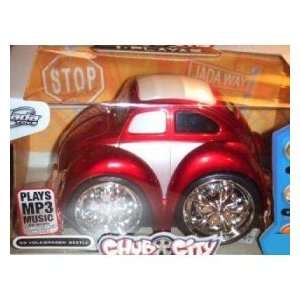  Jada Chub City I Playaz Interactive Red VW Beetle MP3 