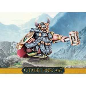 Citadel Finecast Resin Dwarf Lord with Hammer & Shield 