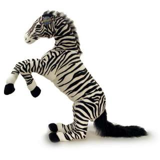 Childrens Lifelike Plush Safari Large Zebra with Realistic Sound