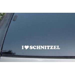  I Love Schnitzel Vinyl Decal Stickers 