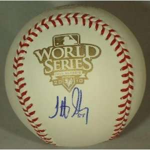 Jonathan Sanchez Autographed Ball   World Series 1A 