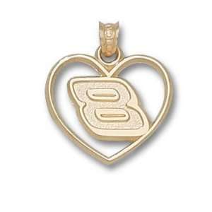 Driver Number 8 Heart Charm/Pendant:  Sports & Outdoors