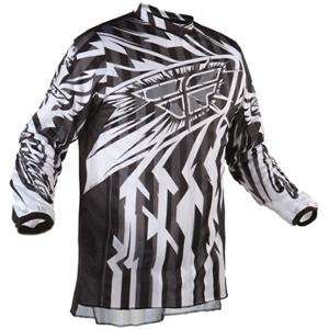  Fly Racing Kinetic Mesh Jersey   2010   Small/Black/White 