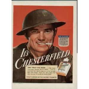   Smokin .. 1942 Chesterfield Cigarettes Ad, A3266A: Everything Else