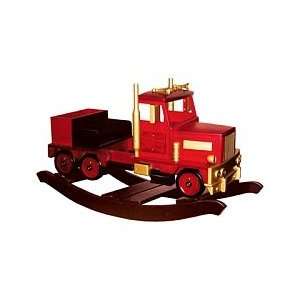  Wooden Semi Truck Rocker: Toys & Games