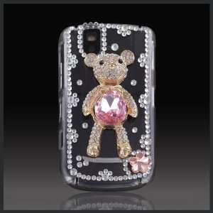 Elite by CellXpressionsTM Teddy Pink Bling Jeweled Luxury crystal case 