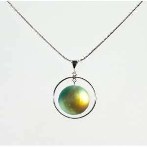Necklace: Small Circle with Loop:  Home & Kitchen