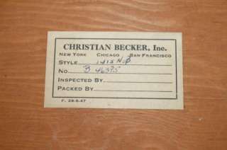 1946 Christian Becker 2A Chainomatic Balance Scale   Braun Knecht 