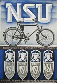 1938 NSU Opel Original Gentlemens Vintage Bicycle Bike  