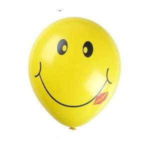  balloons whole kiss smile printed 12 inch natural latex 