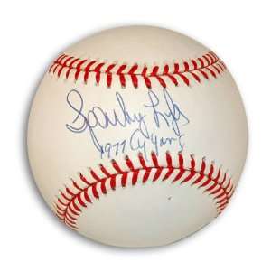 Sparky Lyle MLB Baseball Inscribed 1977 Cy Young  Sports 