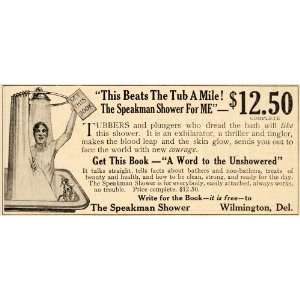  1911 Ad Speakman Shower Curtain Book Word To Unshowered 