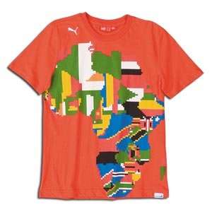  PUMA Africa Soccer T Shirt (Black) Clothing