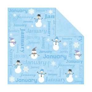   Collection Double Sided Paper 12X12   January by Paper Company Arts