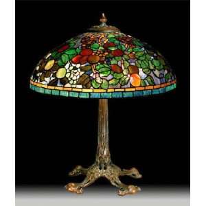 936 Piece Tiffany Seasonal Fruit Lamp Shade Replica Is Skillfully 