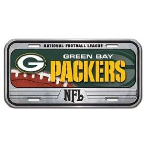  Green Bay Packers Metal License Plate (Domed Aluminum 
