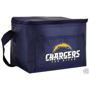  San Diego Chargers 6 Pack Cooler & Lunch Tote: Sports 