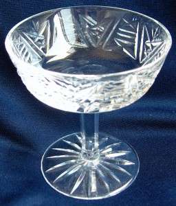 Waterford Ireland Clare crystal saucer champagne glass  