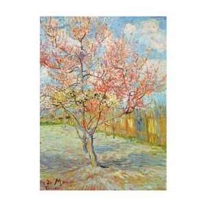 Pink Peach Tree In Blossom by Vincent van Gogh. Size 18.5 