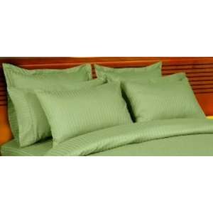   Single Ply Yarn Bed Sheet Set Sage Queen. 