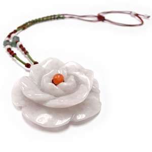  Magnolia Jade Pendant Necklace 
