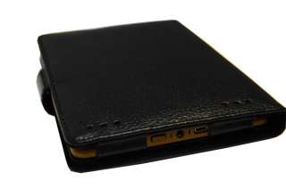 Genuine Leather Case pouch cover jacket for Kindle Touch 6 inch BLK 