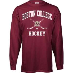  Boston College Eagles Perennial Hockey Long Sleeve T Shirt 