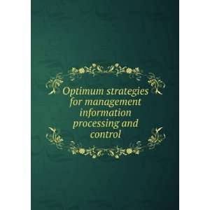 for management information processing and control Hirohide,University 