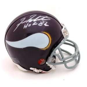  Fran Tarkenton Signed HOF Vikings Mini Helmet: Sports 