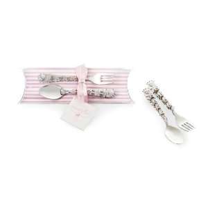  Mud Pie Baby Silver Spoon and Fork Set: Toys & Games