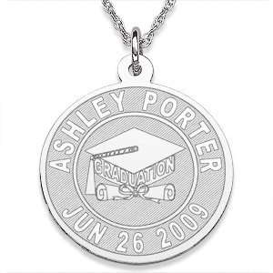   Sterling Silver Engraved Pendant   Personalized Jewelry: Jewelry