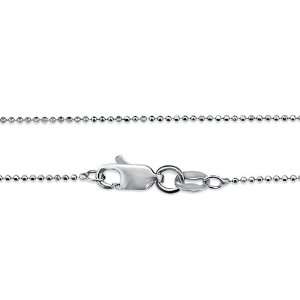   Cut Bead Chain Necklace 20 Inch   Nickel Free Prom jewelry: Jewelry