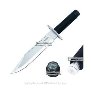   Marine Combat Hunting Bowie Knife With Survival Kit: Sports & Outdoors