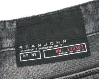 New Sean John Mens Denim Jeans Sz 56B Grey  