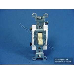 Leviton Ivory COMMERCIAL DOUBLE POLE Toggle Wall Light Switch 20A 5522 