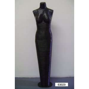 Paper Mache / Black Abaca Fiber Mannequin / Fashion Accessory/Jewelry 