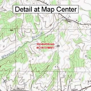   Map   Elizabethtown, Kentucky (Folded/Waterproof)