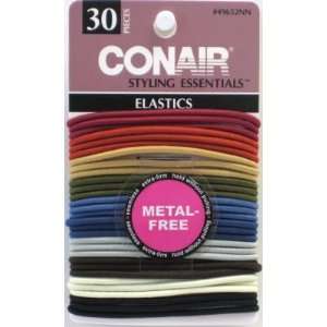  Conair Non Metal Elastics Medium (30 Count) (6 Pack 