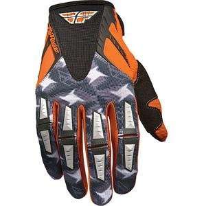   : Fly Racing Youth Kinetic Gloves   2011   5/Orange/Grey: Automotive